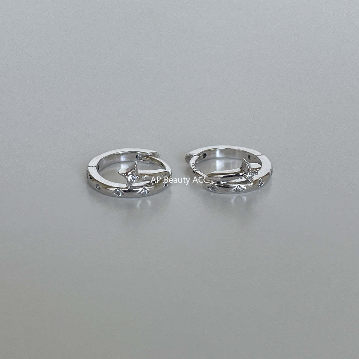 C廠-小眾輕奢四芒星耳環女設計感時尚氣質銀針耳環簡約百搭高級感耳飾「EH-4336」25.11-4