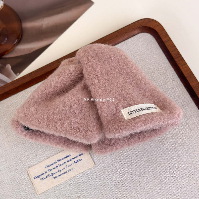 E廠-彩色毛呢三角抓夾女高級感2025新款大號鯊魚夾髮量大後腦勺盤髮夾「27721」25.11-4