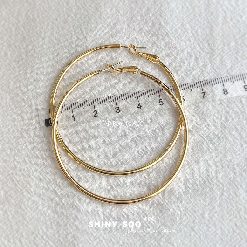 A廠-極簡主義時尚高級感簡約圓圈大耳環個性小眾ins冷淡風耳飾女 工廠「7120-7131」25.11-3