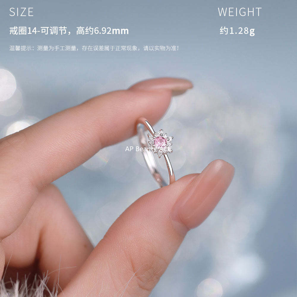 D廠-原創足銀S999雪花鋯石項鍊聖誕耳環時尚輕奢手鍊氣質禮物「YC0938N_1 YC3199R_1 YC4059SL_1」25.12-3