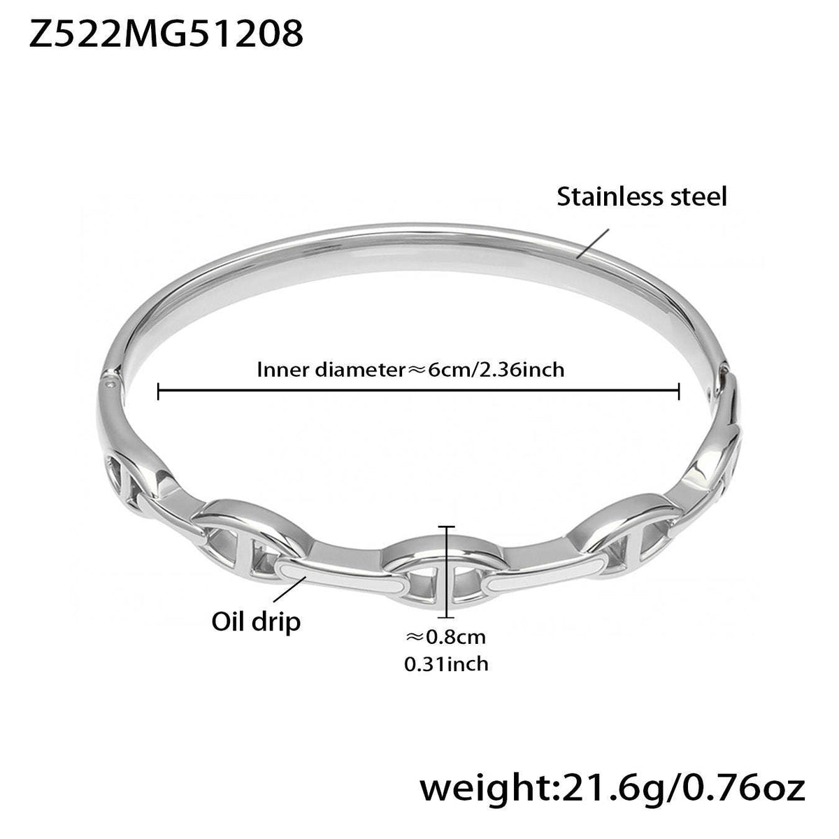 B廠-多巴胺竹節滴油彩色卡扣手鐲組合不鏽鋼鍍18k真金時尚開口手環女「Z522-Z523-Z524」25.12-3