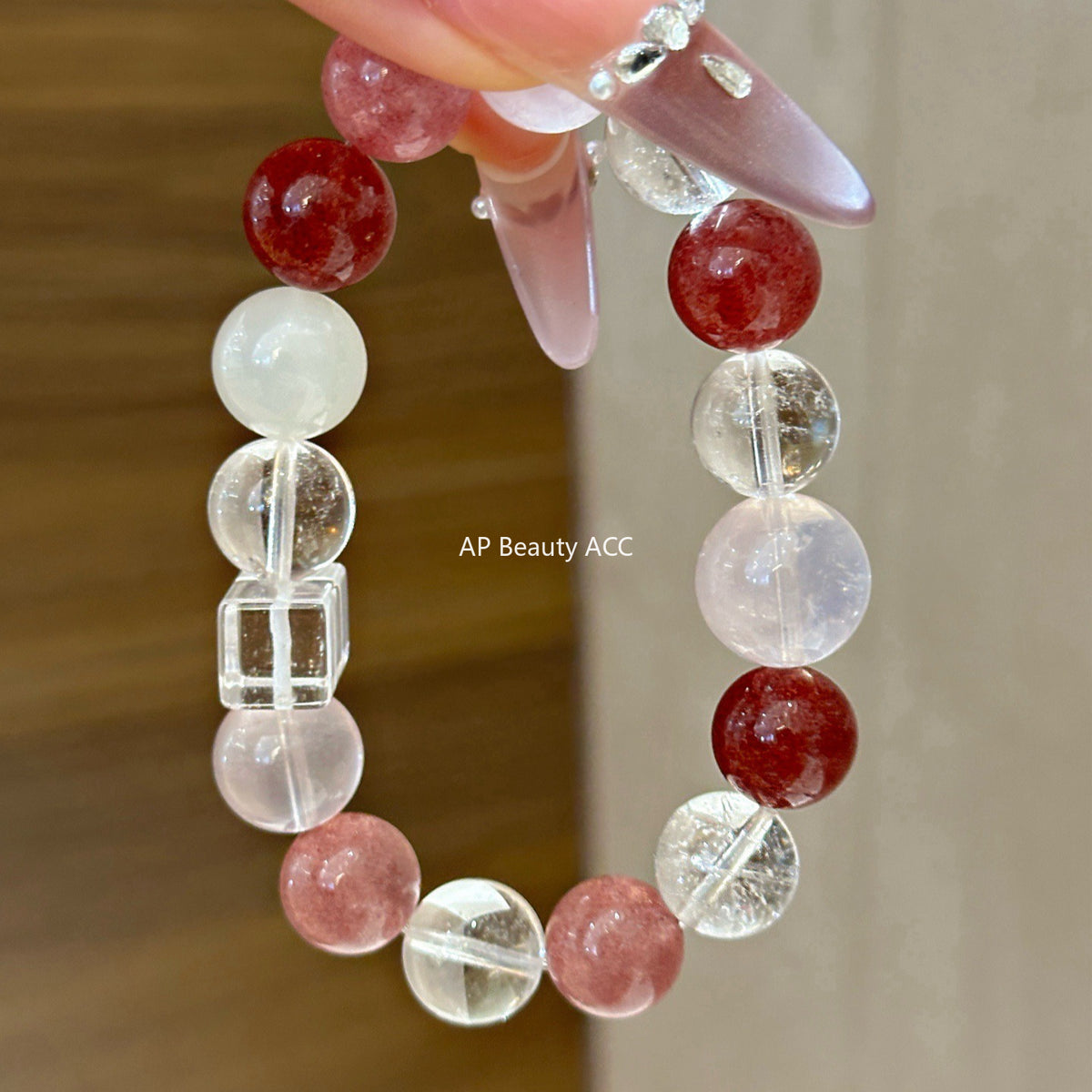 AS廠-天然水晶DIY五行金木水火土原創設計手鍊手串百搭爆款批髮「l2975-79」25.11-2