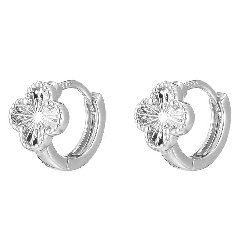 C廠-高級感顯氣質四葉草耳環女精緻百搭時尚耳環輕奢歐美熱銷秋冬耳飾「EH-4316」25.11-4