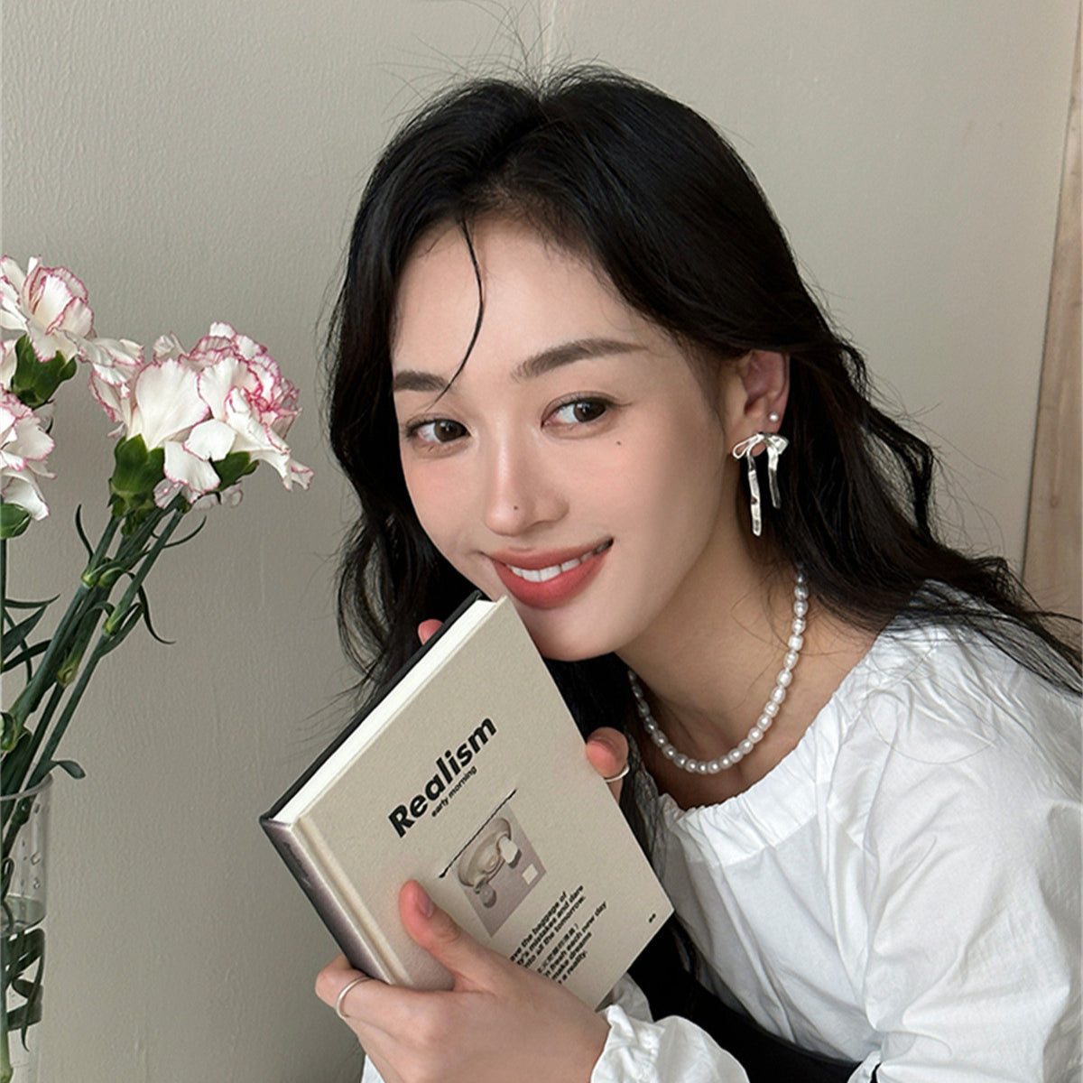 C廠-高端時尚蝴蝶結銀針耳釘女輕奢小眾設計高級感ins冷淡風耳環大「EH-3723」25.06-4