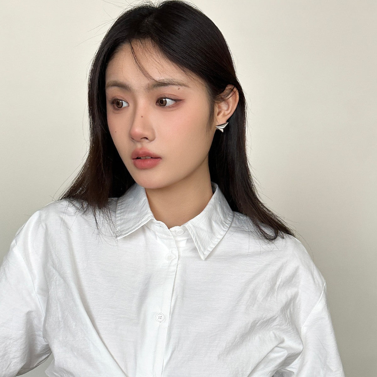 C廠-925銀針立體幾何耳釘女小眾設計感高級休閒風耳環男網紅氣質耳飾「EH-3496」25.05-2