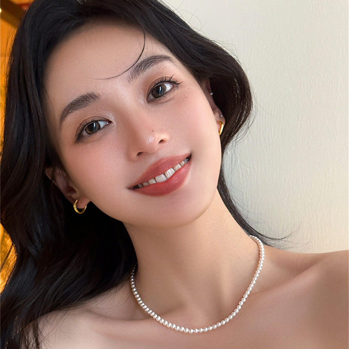 C廠-復古拉絲素圈耳環女小眾輕奢高級感氣質銀針耳圈百搭歐美時尚耳飾「EH-3824」25.08-3