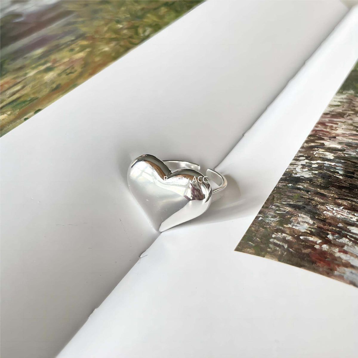 F廠-韓國 韓版飾品925純銀愛心戒指個性氣質小紅書INS戒指「J1901」25.12-2