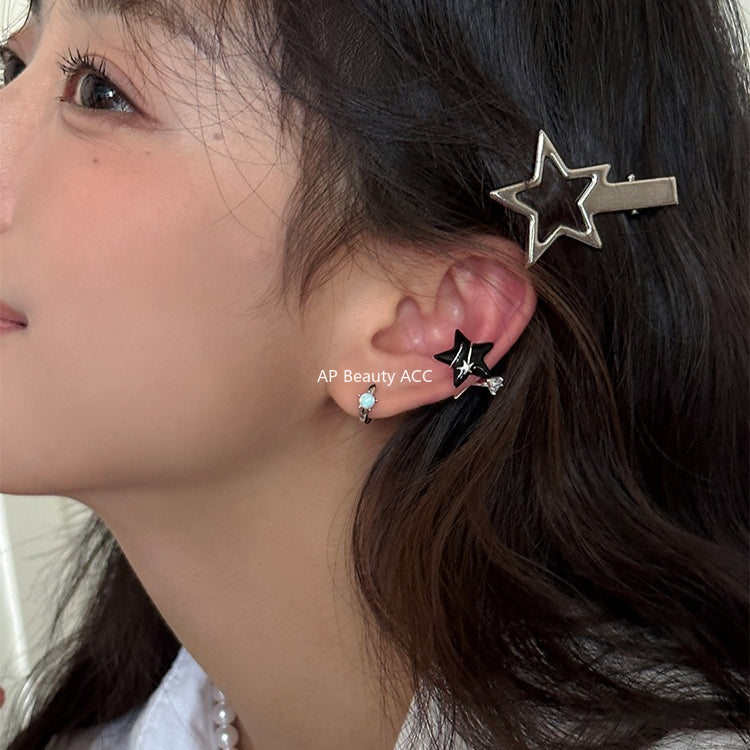 C廠-輕奢度假風滴釉海星耳夾女簡約日常高級感甜酷風耳環精緻百搭耳飾「EH-4115」25.11-2