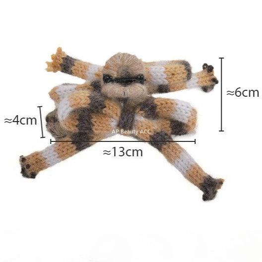 E廠-溫柔紫色毛線蝴蝶結抓夾2025新款秋冬毛絨髮夾後腦勺鯊魚夾高級感「26283」25.11-2