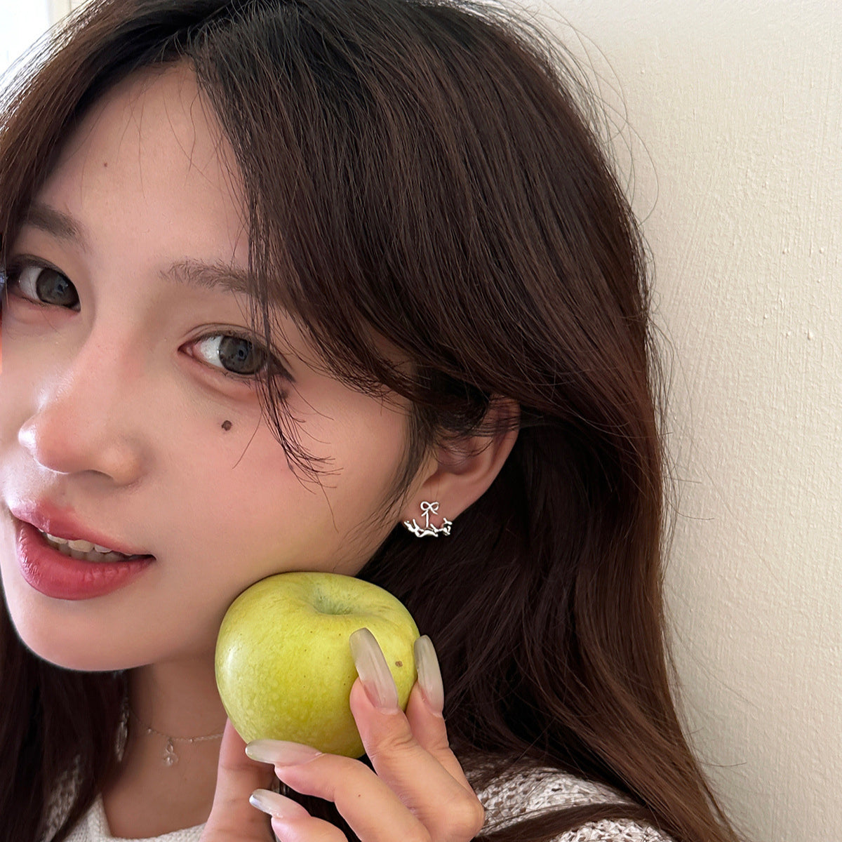 C廠-甜美百搭可愛兔子耳夾女輕奢ins風高級感小香風蝴蝶結無耳洞耳飾「EJ-23」25.08-4