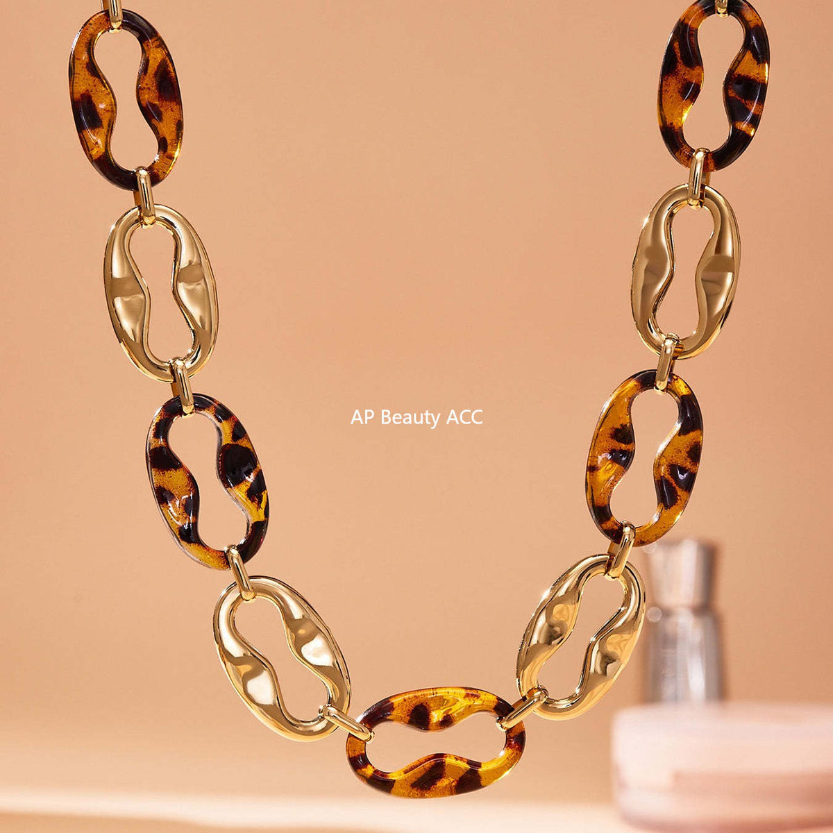 B廠-中古vintage耳飾設計感不鏽鋼幾何樹脂耳環項鍊手鍊套裝女「TXP470」25.11-3