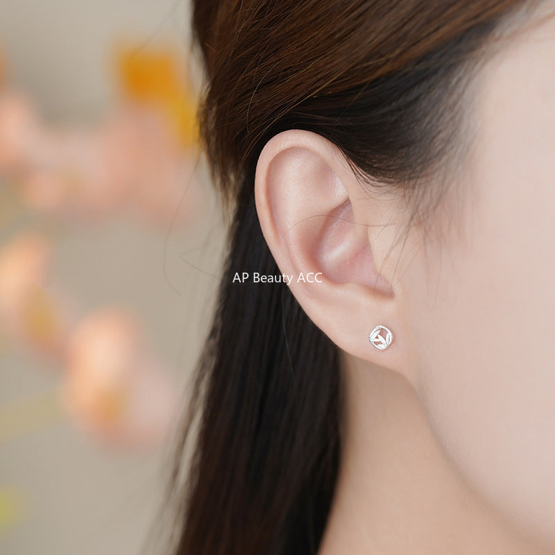 D廠-S999足銀葫蘆竹葉耳環方形竹葉耳環中式獨特清新耳飾耳釘「YC3092E_1 YC4907E_1」25.11-2