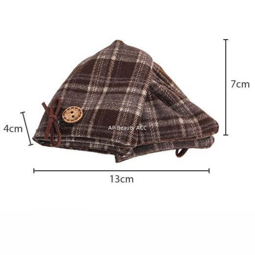 E廠-韓系ins蝴蝶結格紋抓夾女2025新款大號復古髮夾後腦勺盤髮鯊魚夾「27613」25.10-5