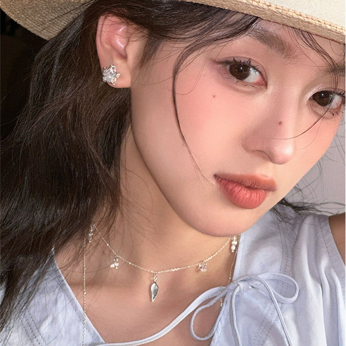 C廠-小清新日常百搭星星耳釘女精緻甜美超仙清冷感耳環輕奢高級感耳飾「EH-4149」25.09-4