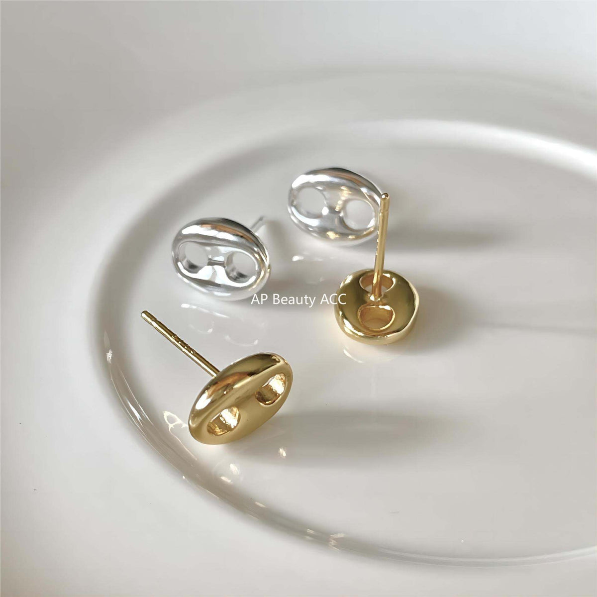 F廠-韓國韓版925純銀簡日耳釘耳釘簡約時尚氣質ins風耳環「C1204」25.12-2