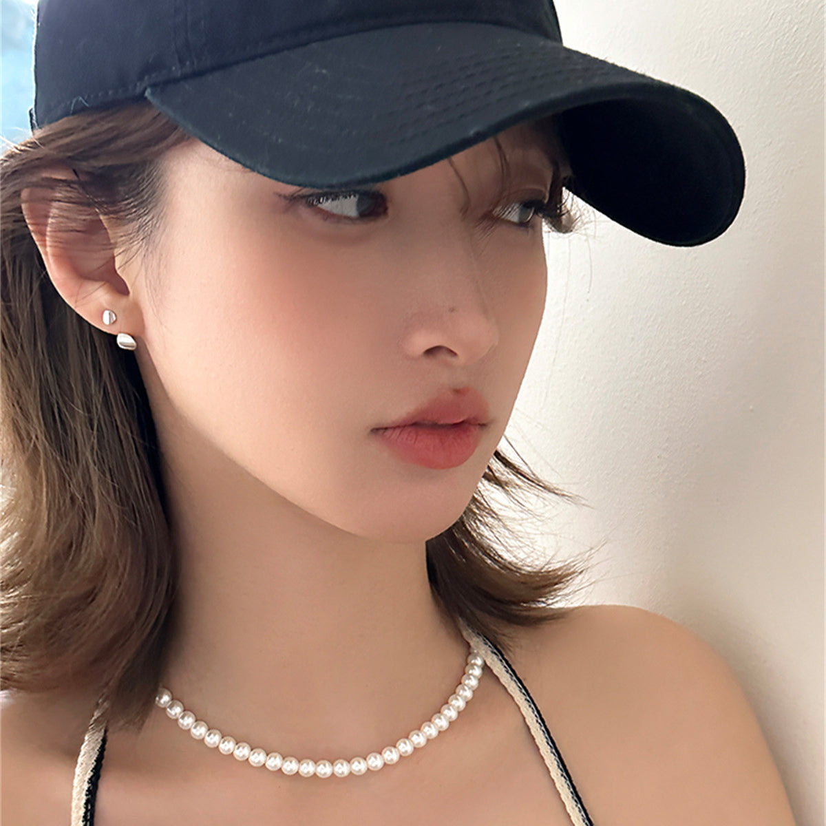 C廠-簡約時尚高級感後掛式銀針耳釘女Ins嘻哈小眾耳環氣質百搭新耳飾「EH-3662」25.07-2