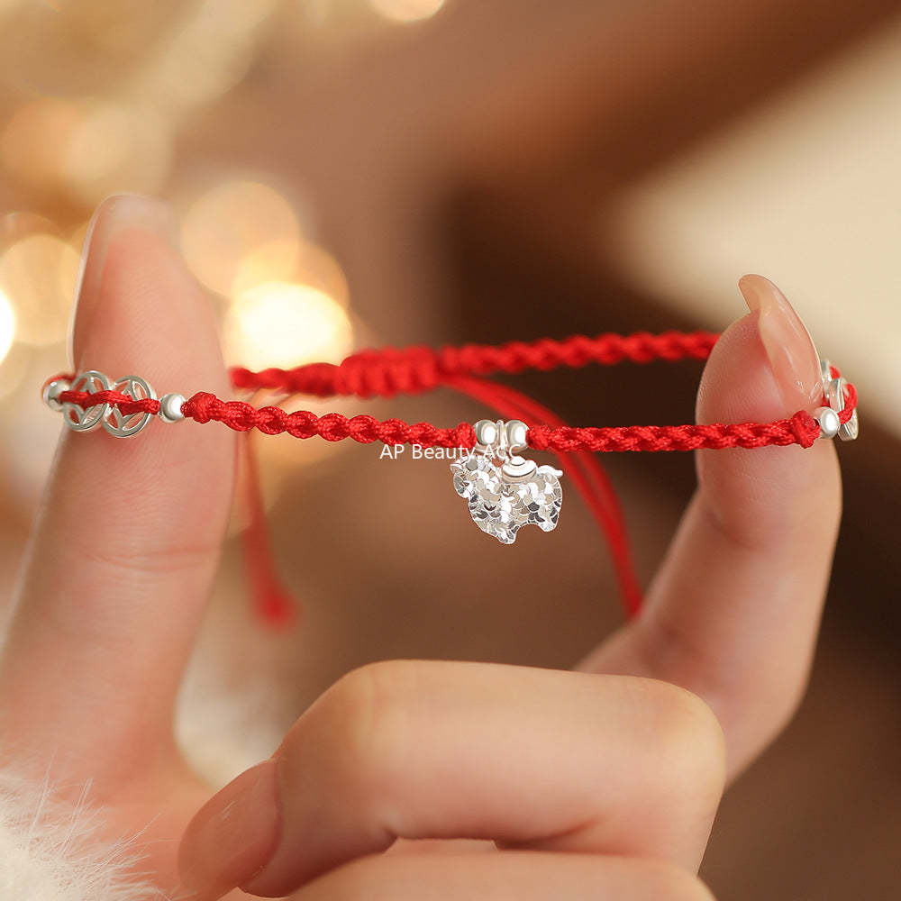 D廠-原創純銀S925本命年小馬手鍊馬躍金輝元寶銅錢生肖馬輕奢新中式「YC4382SL_1」25.12-2