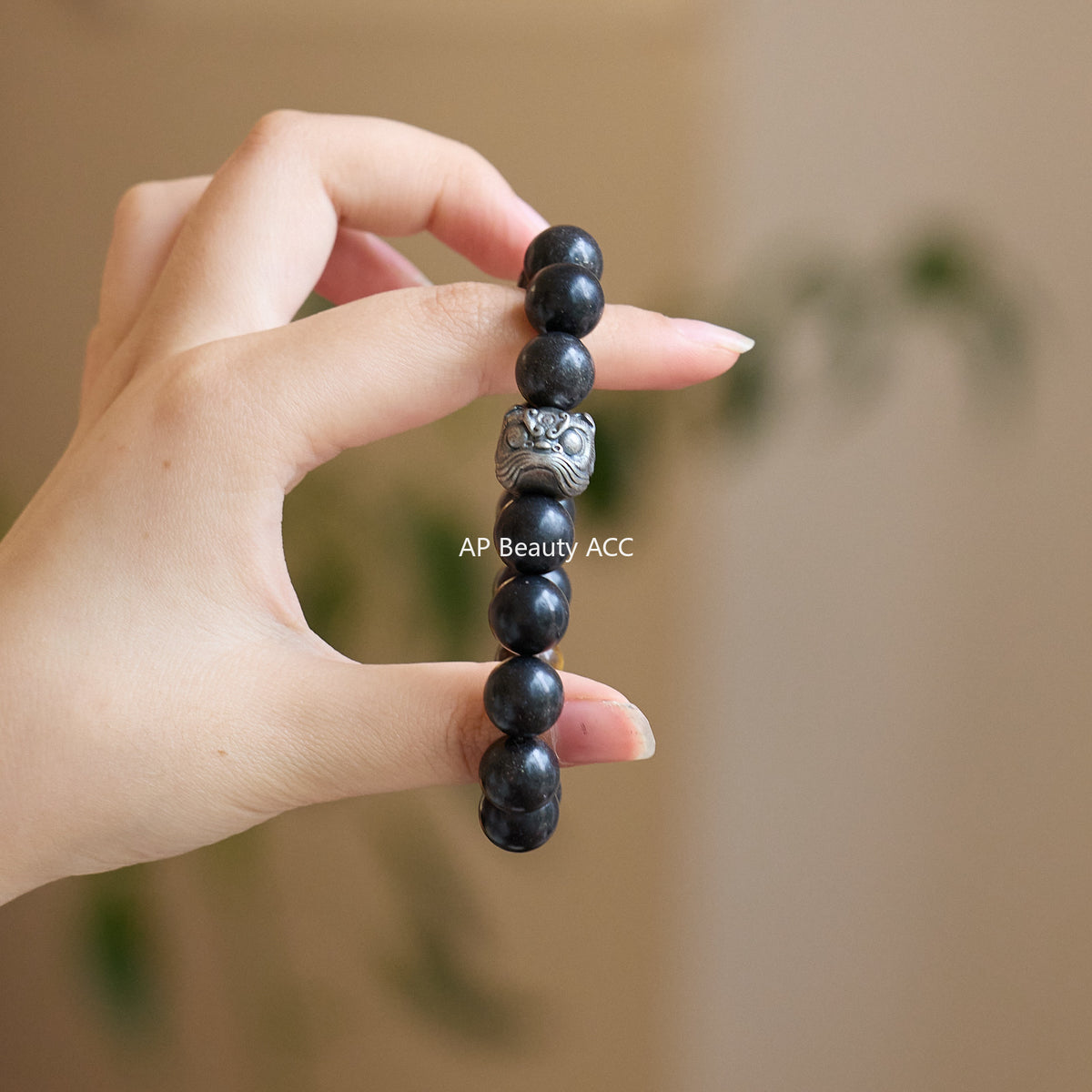 AS廠-非遺古法手工合香珠手串國風天然中草藥香虎眼石醒獅文玩手串批發「Z121X481」25.10-3