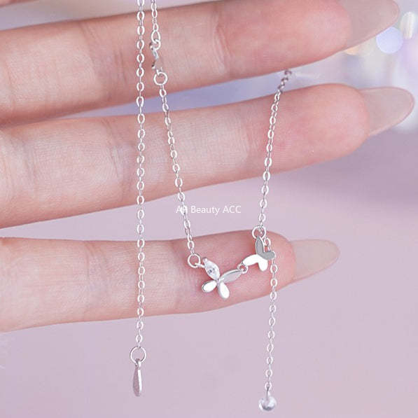 D廠-S925純銀清新蝴蝶結流蘇手鍊甜美風可愛百搭氣質休閒小眾手飾「YC5115SL_1」25.10-5