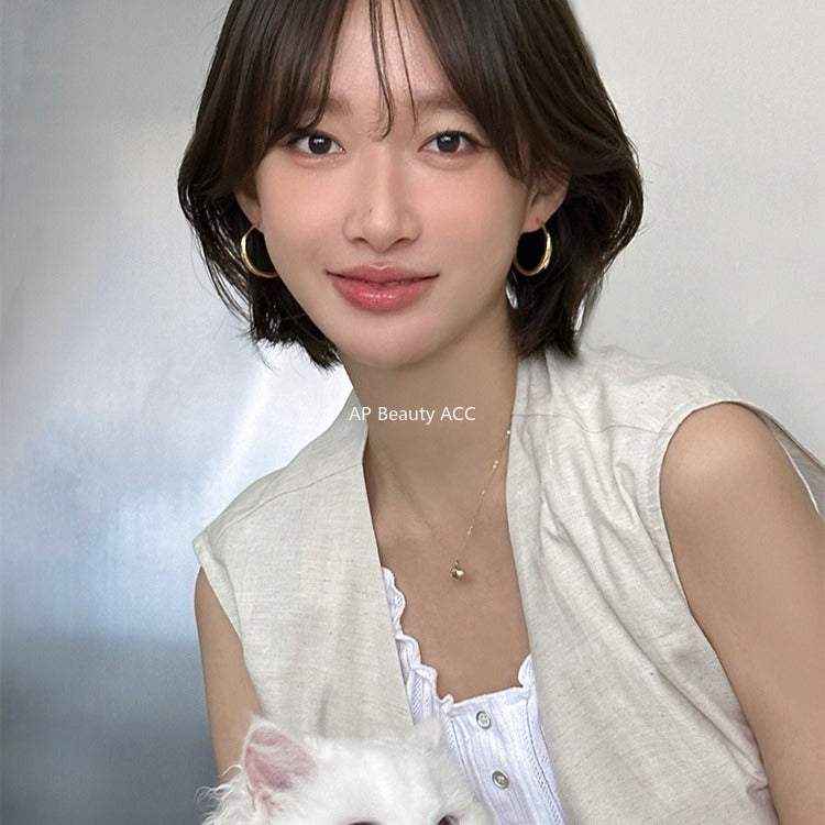 C廠-歐美冷淡風誇張大圓圈耳環輕奢小眾氣質銀針耳釘網紅同款秋冬耳飾「EH-4183」25.11-1