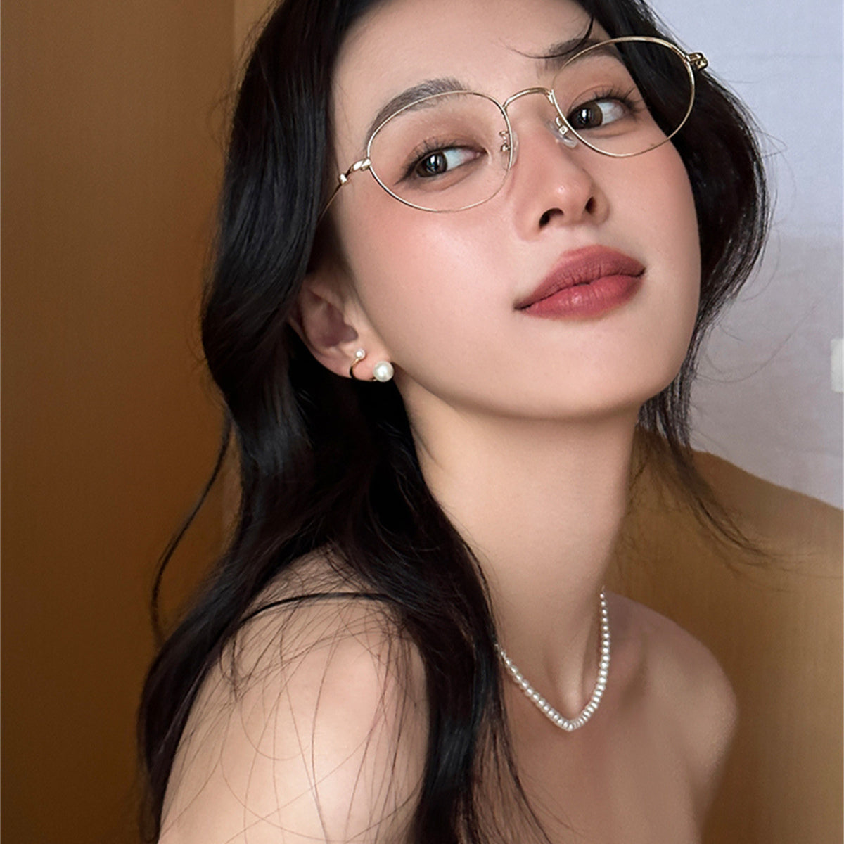 C廠-秋冬氣質珍珠環繞耳釘女小眾設計高級感銀針耳環簡約ins百搭耳飾「EH-3755」25.09-1