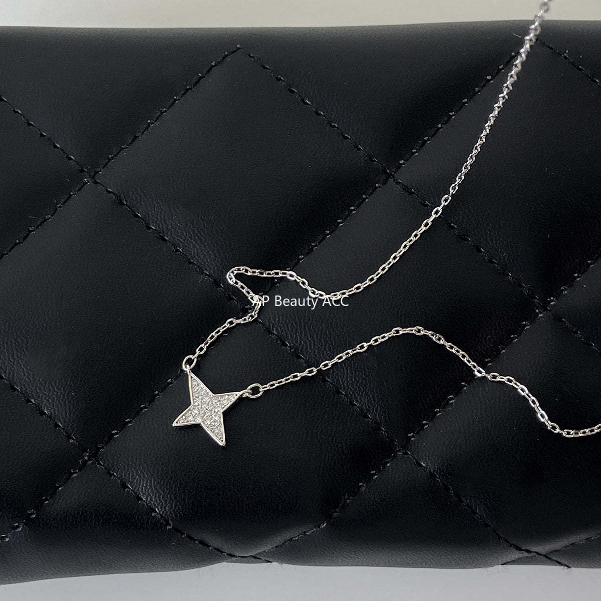 C廠-閃鑽星星純銀項鍊ins小眾設計輕奢高級感氣質鎖骨鏈簡約百搭頸鏈「XL-1229」25.11-1