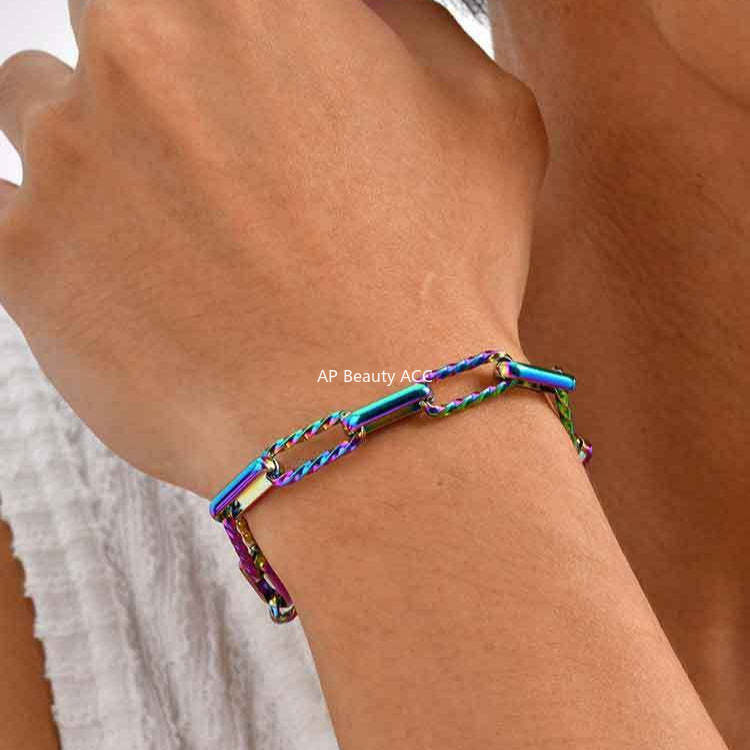 G廠-不鏽鋼跨境配飾批發 手工鏈手鍊個性時尚潮流百搭鍊子「BR-1705」25.10-5