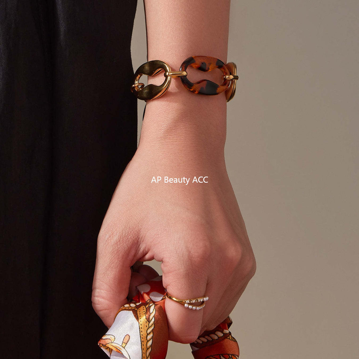 B廠-中古vintage耳飾設計感不鏽鋼幾何樹脂耳環項鍊手鍊套裝女「TXP470」25.11-3