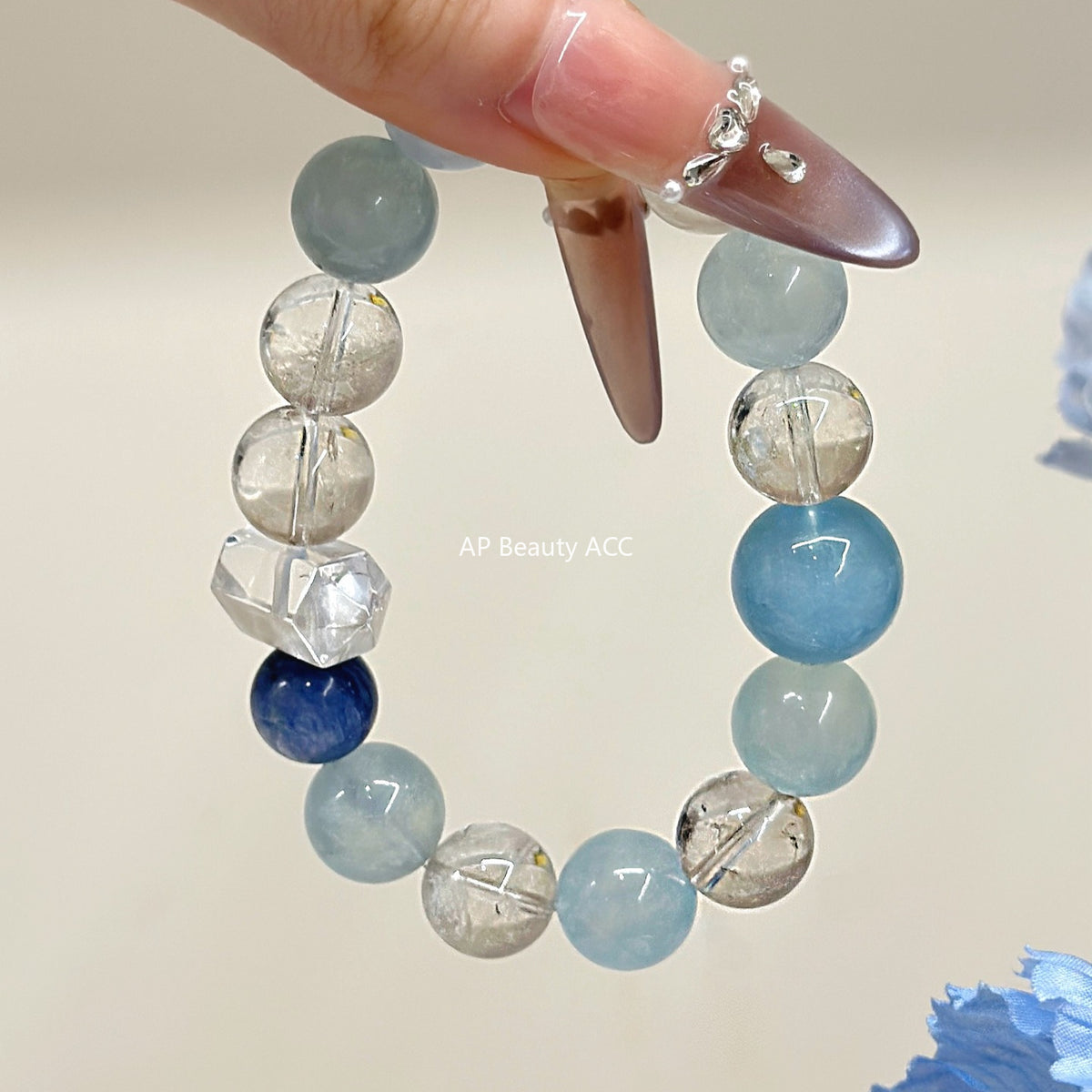 AS廠-天然水晶DIY五行金木水火土原創設計手鍊手串百搭爆款批髮「l2975-79」25.11-2