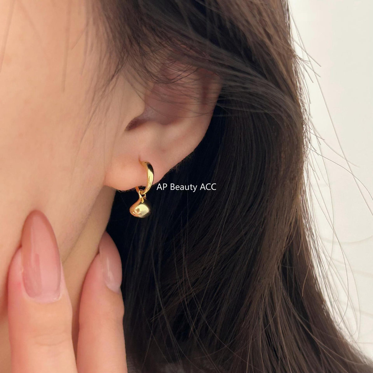 F廠-韓國韓版女小紅書甜美925純銀異形銀塊耳扣耳釘網紅耳環「C945」25.11-2