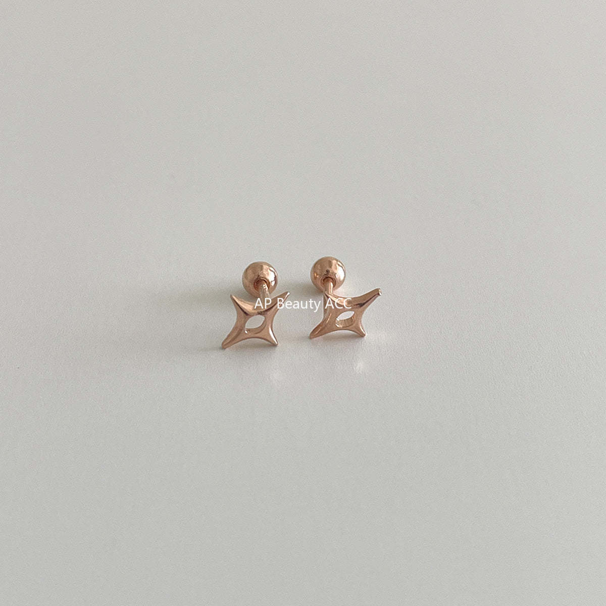 C廠-925純銀輕奢蝴蝶結耳釘女韓風簡約日常星星月亮耳環小眾高級耳飾「EH-4256」25.11-3