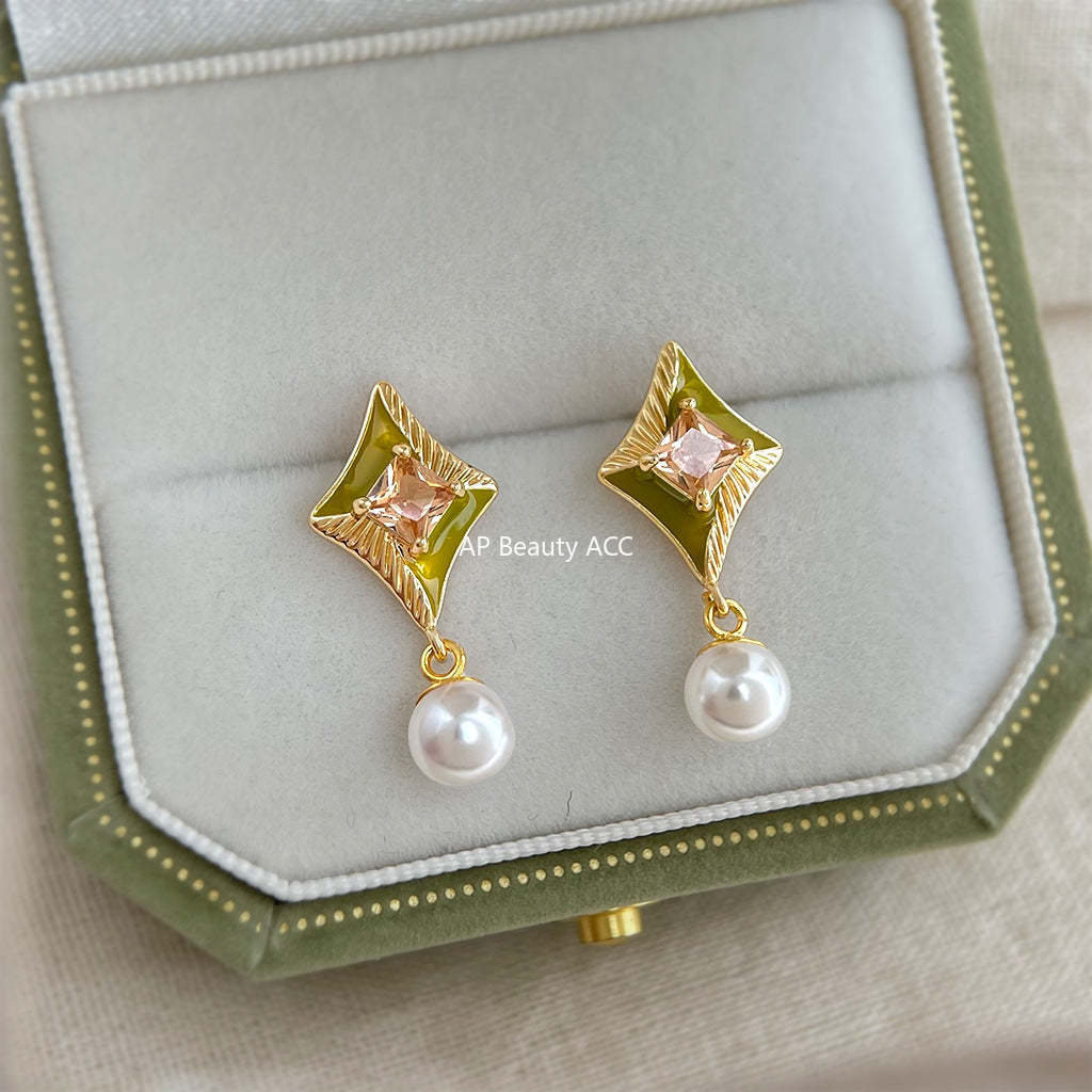 A廠-原創幾何時尚高級感925銀針創意個性新款設計師耳飾工廠耳環 飾品「7216」25.12-3