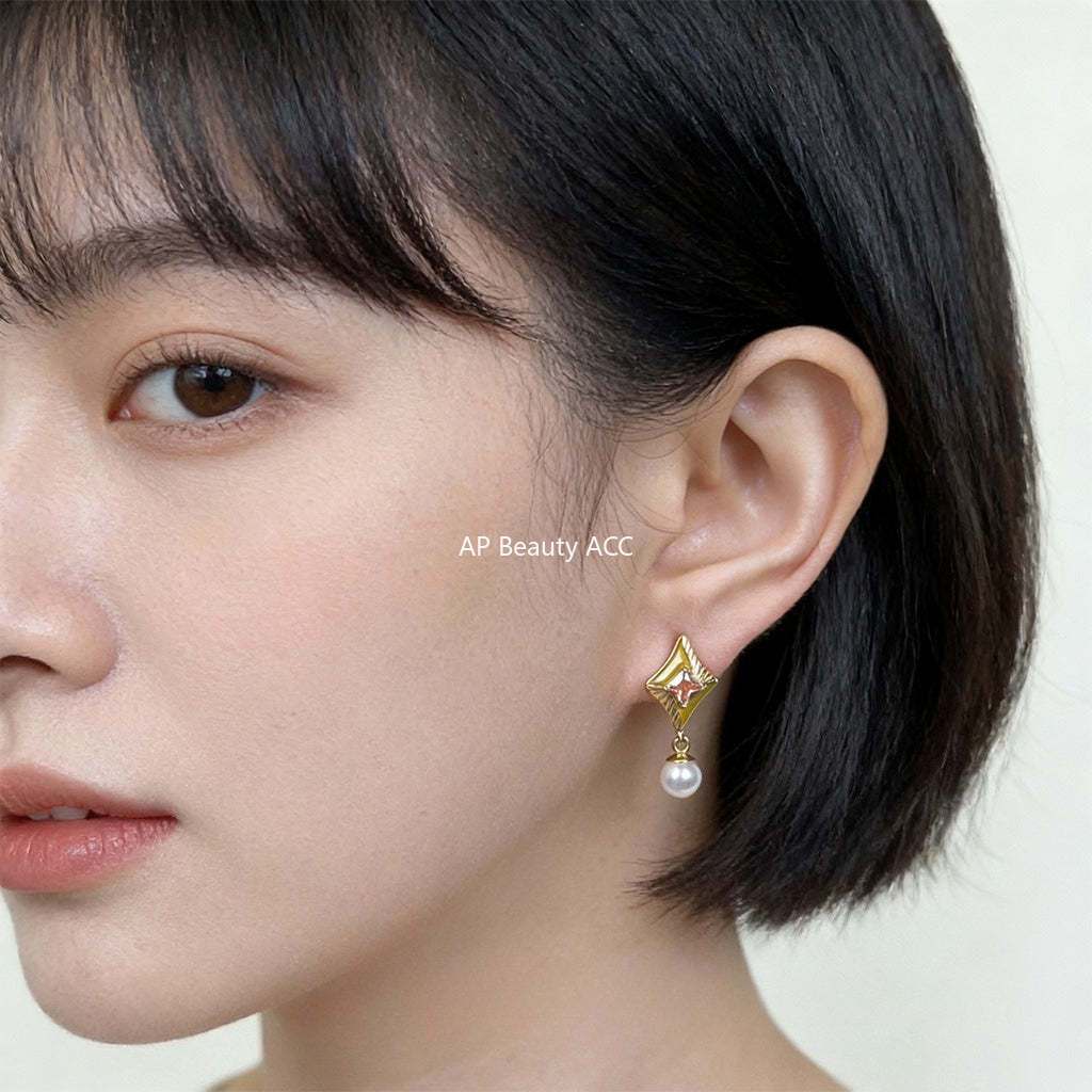 A廠-原創幾何時尚高級感925銀針創意個性新款設計師耳飾工廠耳環 飾品「7216」25.12-3