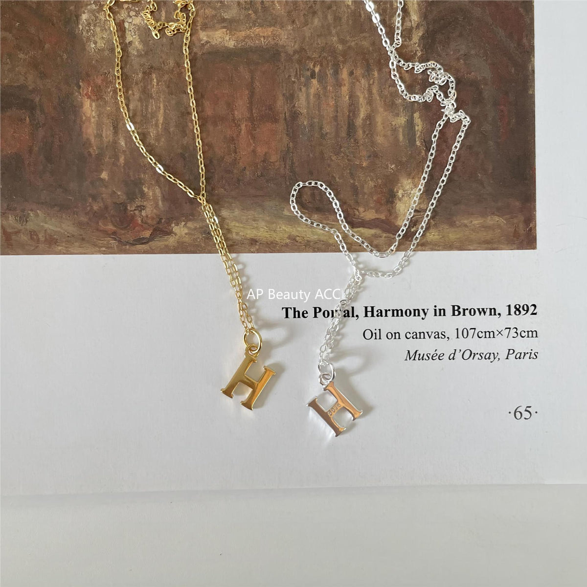 F廠-韓國韓版925純銀英文字母項鍊簡約ins網紅抖音小紅書項鍊「B1194」25.12-2