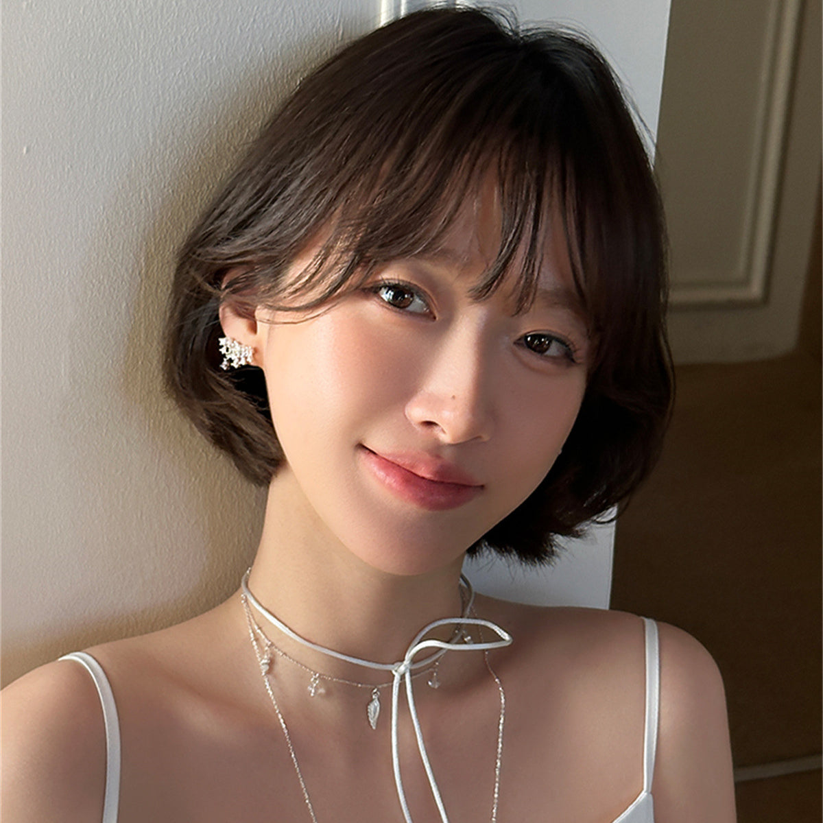C廠-時尚輕奢流蘇鋯石耳釘女甜美氣質小香風珍珠耳環精緻高級感耳飾「EH-4014」25.09-2