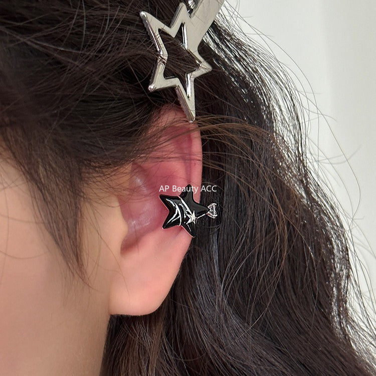 C廠-輕奢度假風滴釉海星耳夾女簡約日常高級感甜酷風耳環精緻百搭耳飾「EH-4115」25.11-2