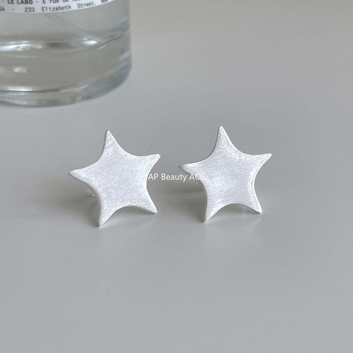 C廠-韓版拉絲五角星無耳洞耳夾女時尚簡約氣質耳骨夾輕C形高級感輕奢「EJ-49」25.12-1