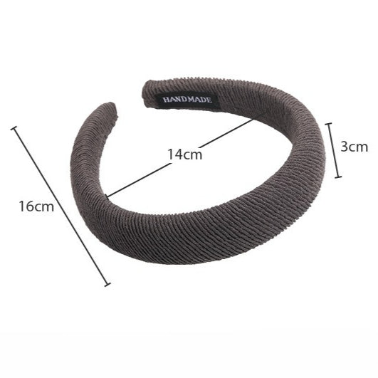 E廠-復古螺紋高顱頂海綿髮箍女款百搭外出寬邊網紅2025年新款氣質頭箍「21924」25.11-2