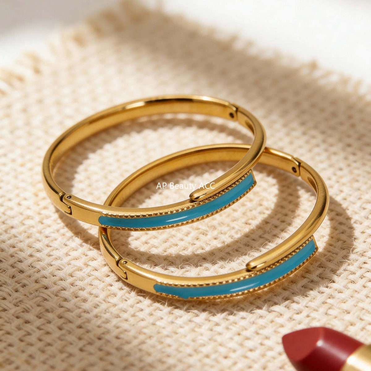 B廠-多巴胺竹節滴油彩色卡扣手鐲組合不鏽鋼鍍18k真金時尚開口手環女「Z522-Z523-Z524」25.12-3