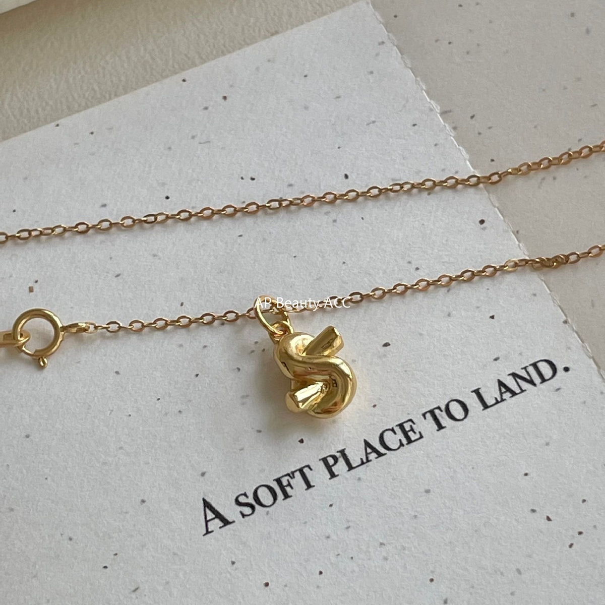 F廠-韓國韓版925純銀打結愛心項鍊簡約氣質ins網紅小紅書項鍊「B1380」25.11-1