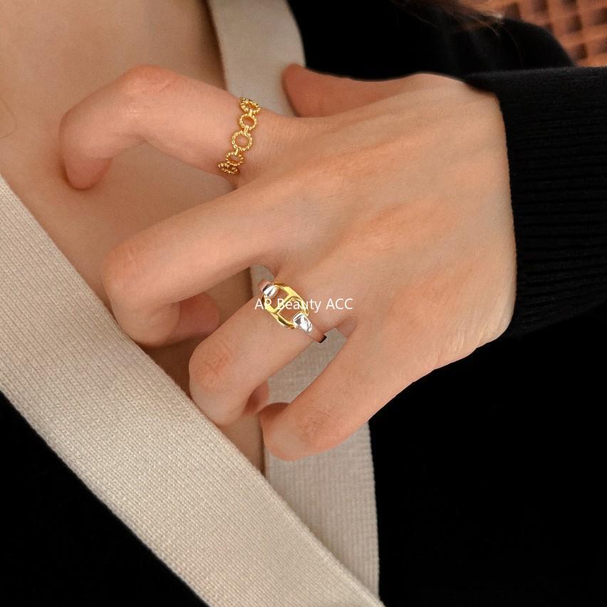 F廠-925純銀韓國韓飾麻花百搭戒指女食指環關節戒子飾品日韓裝飾戒指「J926」25.11-2