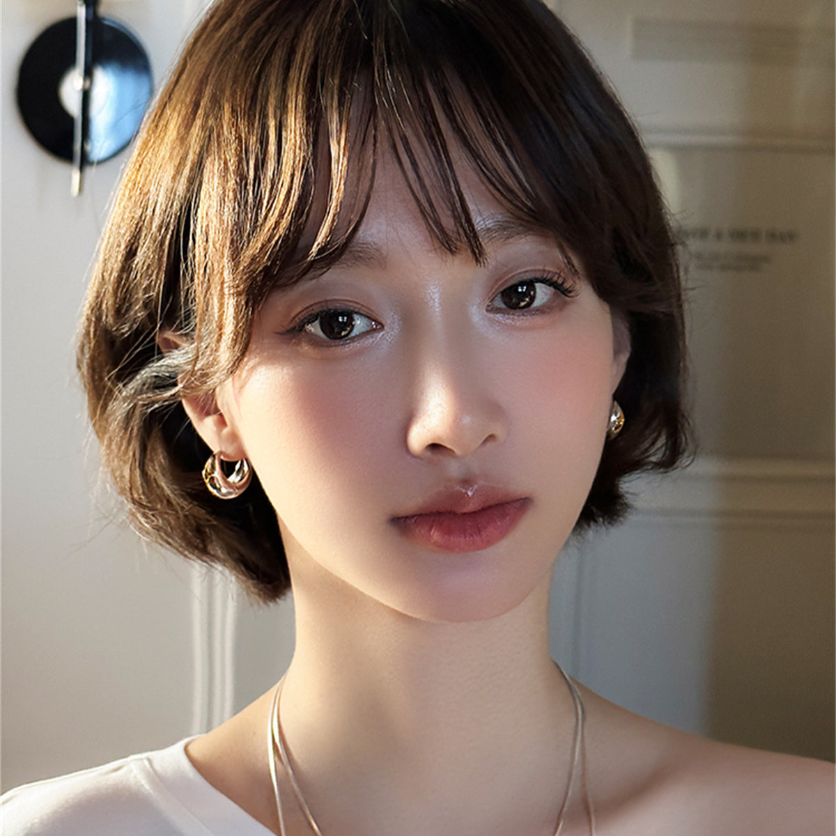 C廠-小眾高級感星芒耳環女簡約個性時尚銀針耳環氣質優雅通勤百搭耳飾「EH-3884」25.08-5