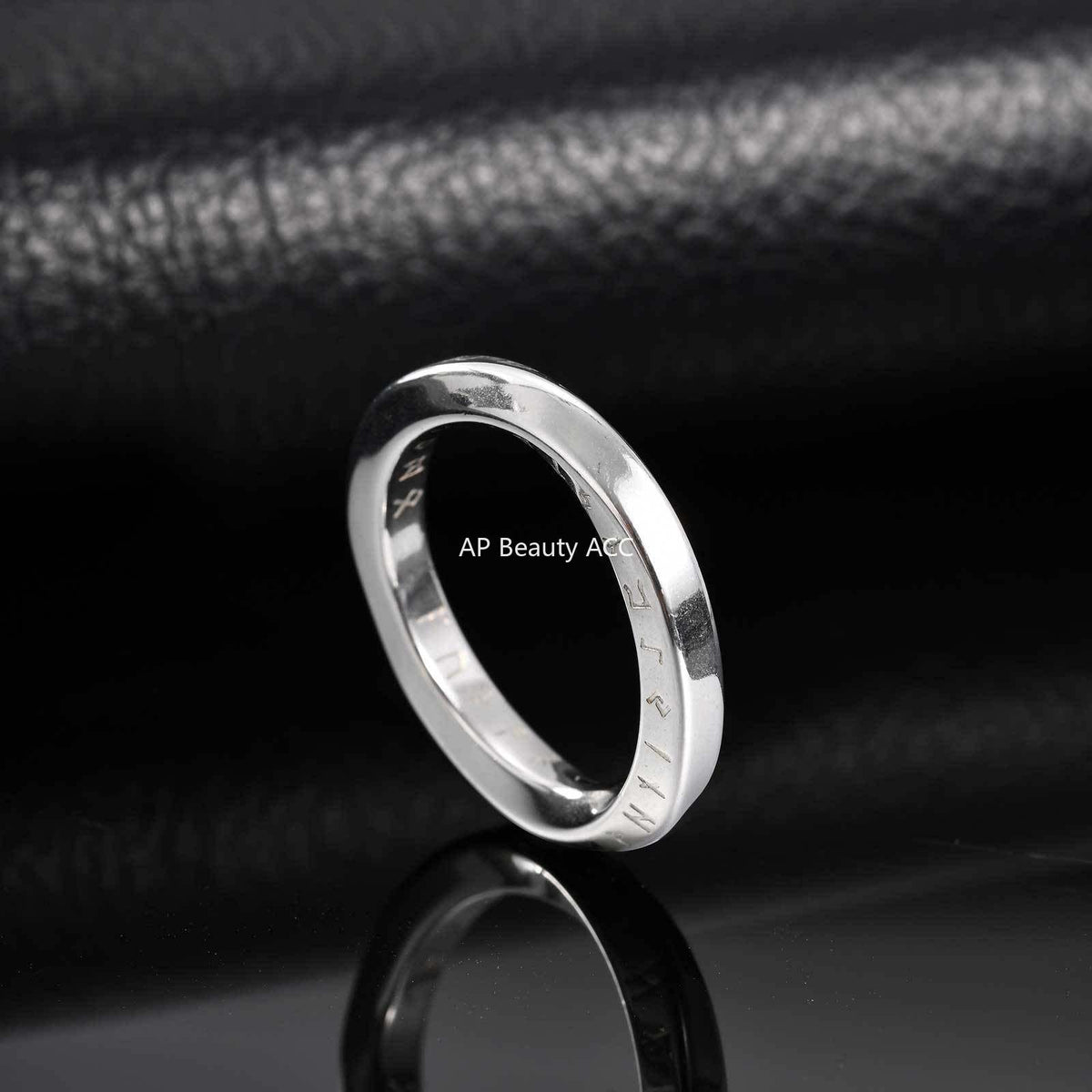 G廠-不鏽鋼日常穿搭維京盧恩符莫比烏斯戒指低調內斂指環「RC-999」25.12-2