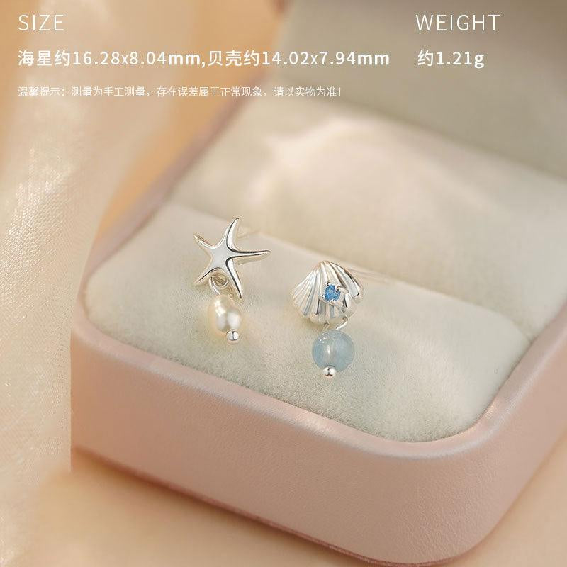 D廠-原創S925純銀S999足銀海星海藍珍珠項鍊秋季甜美清新送禮套裝批發「YC0184N_1 YC4471E_1 YC4907SL_1」24.11-2