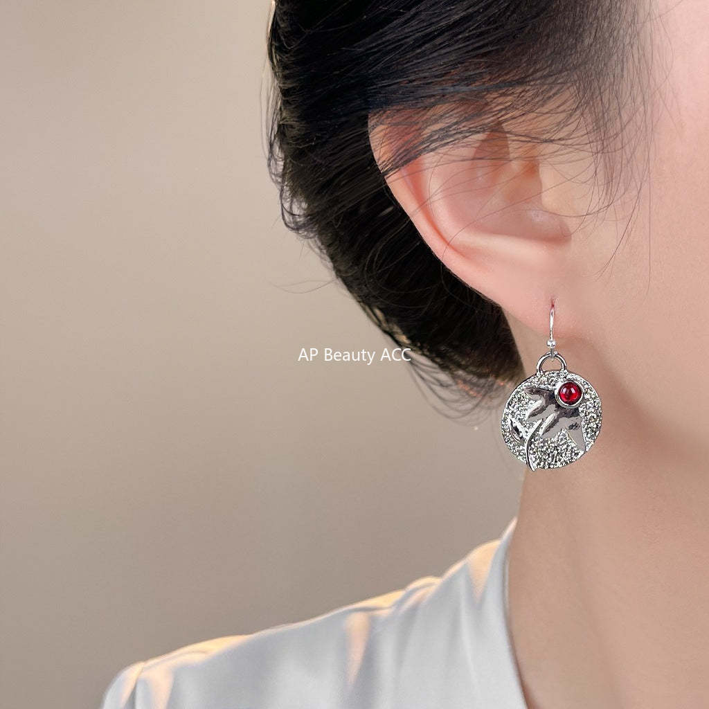 A廠-文藝復古歐美幾何樹葉新耳飾工廠飾品耳環貨源批發「7115」25.11-3