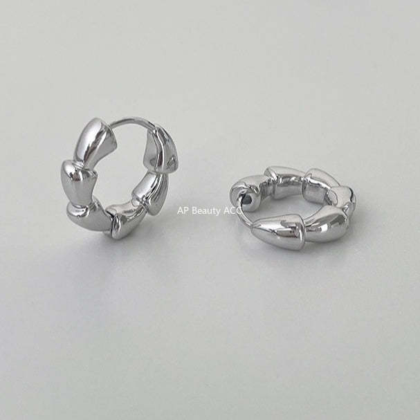 C廠-925銀針經典素圈耳環女ins簡約高級感氣質耳扣輕奢小眾秋冬耳飾「EH-4195」25.11-3