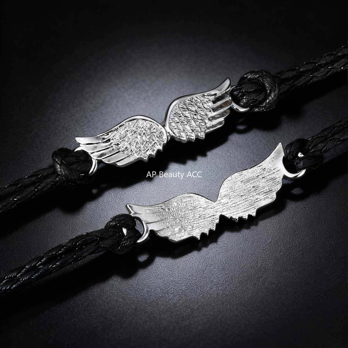 G廠-男士酷颯個性手鍊皮繩合金配件三層黑PU皮手鐲鋼色「BL-823S」25.12-3