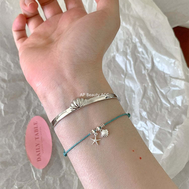 C廠-輕奢度假風海星貝殼手鍊女韓系ins高級感手飾精緻小眾高顏值飾品「SL-488」25.12-1