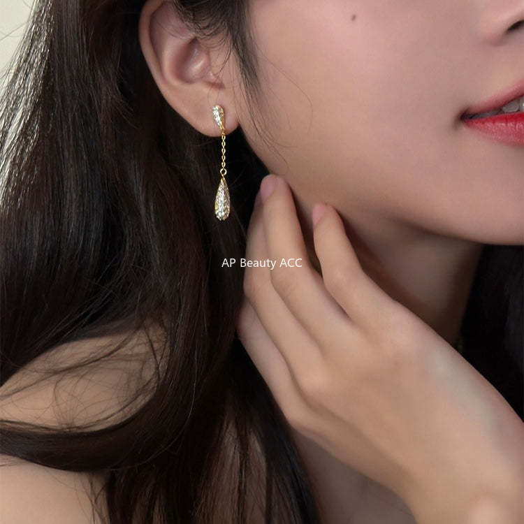 C廠-趙露思許妍同法式長流蘇耳環蚊香盤耳夾耳飾耳釘「EH-2450-SJ」25.12-1