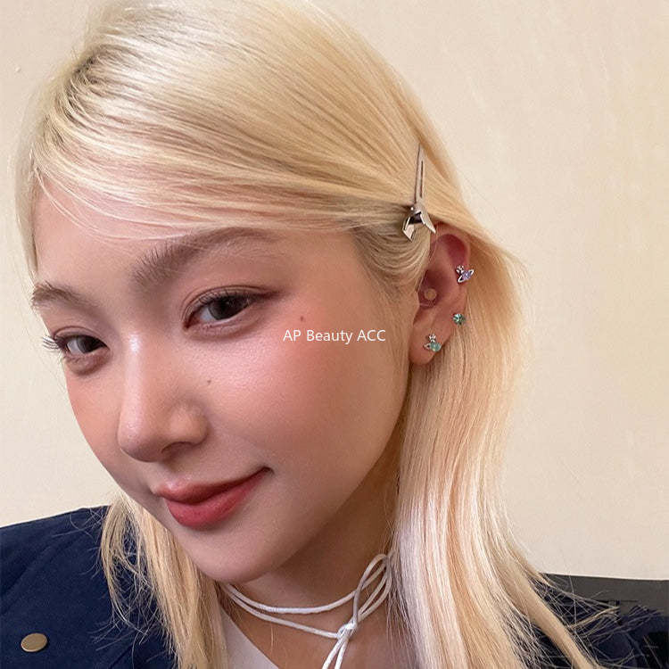 C廠-輕奢小眾高級感星球耳釘女多巴胺甜美鈦鋼耳環精緻甜酷風秋冬耳飾「EH-4343」25.12-2